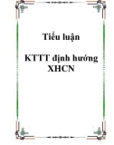 Tiểu luận KTTT định hướng XHCN