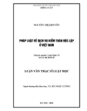 Tóm tắt Luận văn Thạc sĩ Luật học: Pháp luật về dịch vụ kiểm toán độc lập ở Việt Nam