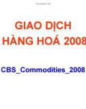 Thuyết trình: Giao dịch hàng hoá 2008