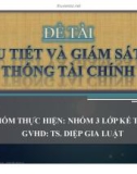 Tiểu luận: Điều tiết giám sát hệ thống tài chính