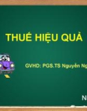 Thuyết trình thuế: Thuế hiệu quả