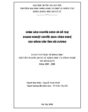 Luận văn Thạc sĩ Khoa học: Chính sách khuyến khích và hỗ trợ doanh nghiệp chuyển giao công nghệ cho nông dân tỉnh Hải Dương