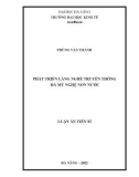 Luận án Tiến sĩ Quản trị kinh doanh: Phát triển làng nghề truyền thống đá mỹ nghệ Non Nước