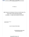 Luận văn Thạc sĩ Tâm lý học: Thực trạng tự đánh giá năng lực giảng dạy của giáo viên cơ sở II Trường Đại học Lao động – Xã hội Thành phố Hồ Chí Minh