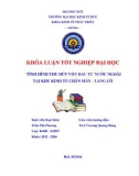 Khóa luận tốt nghiệp: Tình hình thu hút vốn đầu tư nước ngoài tại khu kinh tế Chân Mây - Lăng Cô