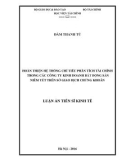 Luận án Tiến sĩ Kinh tế: Hoàn thiện hệ thống chỉ tiêu phân tích tài chính trong các công ty kinh doanh bất động sản niêm yết trên sở giao dịch chứng khoán