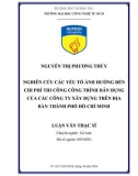 Luận văn Thạc sĩ Kế toán: Nghiên cứu các yếu tố ảnh hưởng đến chi phí thi công công trình dân dụng của các công ty xây dựng trên địa bàn thành phố Hồ Chí Minh