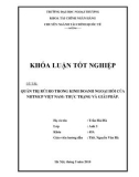 Khóa luận tốt nghiệp: Quản trị rủi ro trong kinh doanh ngoại hối của Ngân hàng thương mại cổ phần Việt Nam. Thực trạng và giải pháp