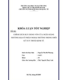 Khóa luận tốt nghiệp: Chính sách huy động vốn của ngân hàng thương mại cổ phần ngoại thương trong thời kỳ suy thoái kinh tế