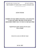 Tóm tắt Luận án Tiến sĩ Y học: Nghiên cứu đặc điểm lâm sàng, cận lâm sàng và kết quả điều trị sóng xung kích ở bệnh nhân thiếu máu cơ tim cục bộ mạn tính