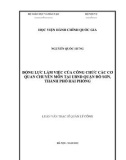 Luận văn Thạc sĩ Quản lý công: Động lực làm việc của công chức các cơ quan chuyên môn tại Ủy ban nhân dân quận Đồ Sơn, thành phố Hải Phòng