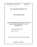 Tóm tắt Luận văn Thạc sĩ Quản lý công: Thực hiện chính sách Bảo hiểm y tế hộ gia đình trên địa bàn huyện Cư Kuin, tỉnh Đắk Lắk