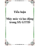 Tiểu luận Máy móc và lao động trong SX GTTD