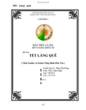 Tiểu luận tết làng quê 