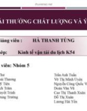 Bài thuyết trình nhóm: Các giải thưởng chất lượng và ý nghĩa