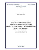 Luận án tiến sĩ Kinh tế: Phân tích tình hình huy động và sử dụng nguồn lực tài chính trong các cơ sở giáo dục đại học công lập ở Việt Nam hiện nay