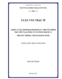 Luận văn Thạc sĩ Quản trị kinh doanh: Chiến lược kinh doanh dịch vụ truyền hình trả tiền tại Công ty Cổ phần Dịch vụ truyền thông Vietnamnet ICom