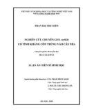 Luận án tiến sĩ Sinh học: Nghiên cứu chuyển gen cry8Db có tính kháng côn trùng vào cây mía