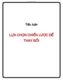 Tiểu luận: Lựa chọn chiến lược để thay đổi