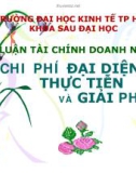 Tiểu luận: Chi phí đại diện thực tiễn và giải pháp