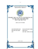 Tóm tắt Khóa luận tốt nghiệp khoa Thư viện - Thông tin: Tìm hiểu nhu cầu tin của người dùng tin tại Thư viện Viện Khoa học Thủy lợi Việt Nam