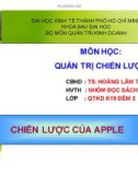 Thuyết trình quản trị chiến lược: Chiến lược của Apple