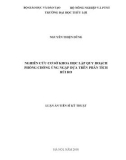 Luận án Tiến sĩ Kỹ thuật: Nghiên cứu cơ sở khoa học lập quy hoạch phòng chống úng ngập dựa trên cơ sở phân tích rủi ro
