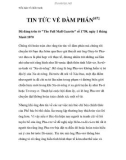 Tiểu luận về chiến tranh TIN TỨC VỀ ĐÀM PHÁN 