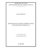 Luận văn Thạc sĩ Báo chí học: Báo chí Hà Nội về vấn đề bất cập trong xây dựng nông thôn mới ở Thủ đô hiện nay