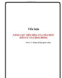 Tiểu luận: Năng lực tiến hóa của tổ chức dân cư và cộng đồng