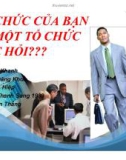 Tiểu luận: Tổ chức của bạn là một tổ chức học hỏi???