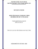 Tóm tắt Luận án tiến sĩ Khoa học máy tính: Phân tích mạng xã hội dựa theo mô hình chủ đề và ứng dụng