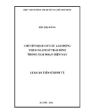 Luận án Tiến sỹ Kinh tế: Chuyển dịch cơ cấu lao động theo ngành ở Thái Bình trong giai đoạn hiện nay