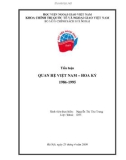 Tiểu luận: Quan hệ Việt Nam-Hoa Kỳ 1986-1995