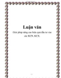 Luận văn: Giải pháp nâng cao hiệu quả đầu tư vào các KCN,