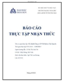 Báo cáo thực tập nhận thức: Chi nhánh Công ty CP TM Sabeco Tây Nguyên