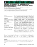 Báo cáo khoa học: Improving thermostability and catalytic activity of pyranose 2-oxidase from Trametes multicolor by rational and semi-rational design