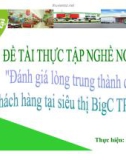 Tiểu luận: Đánh giá lòng trung thành của khách hàng tại siêu thị Big C TP Huế