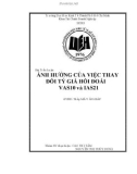 Tiểu luận: Ảnh hưởng của việc thay đổi tỷ giá hối đoái VAS 10 và IAS 21