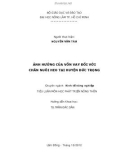 Tiểu luận: Ảnh hưởng của vốn vay đối với chăn nuôi heo tại huyện Đức Trọng