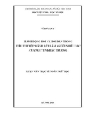 Luận văn Thạc sĩ Ngôn ngữ học: Hành động hỏi và hồi đáp trong tiểu thuyết Mảnh đất lắm người nhiều ma của Nguyễn Khắc Trường