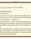 Chương 4: SOẠN ĐỀ CƯƠNG