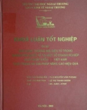 Khóa luận tốt nghiệp: Ứng dụng thương mại điện tử trong Marketing quốc tế tại một số doanh nghiệp xuất khẩu Việt Nam thực trạng và giải pháp nâng cao hiệu quả