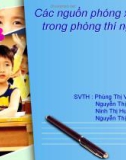 Các nguồn phóng xạ dùng trong phòng thí nghiệm