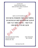 Khóa luận tốt nghiệp Hệ thống thông tin kinh tế: Xây dựng website thu thập thông tin đánh giá một số điểm du lịch ở khu vực Miền Trung – Việt Nam cho hệ tư vấn du lịch