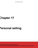 Lecture Advertisingandpromotion (2/e) – Chaper 17: Personal selling