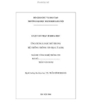 Luận văn : Ứng dụng logic mờ trong hệ thống thông tin địa lý (GIS)