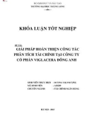 Khóa luận tốt nghiệp: Giải pháp hoàn thiện công tác phân tích tài chính tại Công ty Cổ phần Viglacera Đông Anh