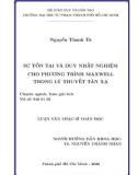 Luận văn Thạc sĩ Toán học: Sự tồn tại và duy nhất nghiệm cho phương trình Maxwell trong lý thuyết tán xạ