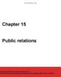 Lecture Advertisingandpromotion (2/e) – Chapter 15: Public relations